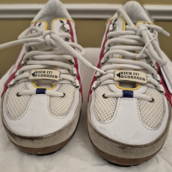 Dsquared2 1964 Multi-Colored Low Top Sneakers Size 43.5/ US 10 - Picture 1 of 15